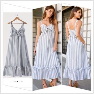 Lulus sunset in Santorini dress